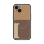 スリムプロテクションプレミアムケース with MagSafe［ オリジナル - initial two tone - I brown ］