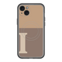 スリムプロテクションプレミアムケース with MagSafe［ オリジナル - initial two tone - I brown ］