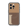 スリムプロテクションプレミアムケース with MagSafe［ オリジナル - initial two tone - I brown ］