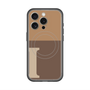スリムプロテクションプレミアムケース with MagSafe［ オリジナル - initial two tone - I brown ］