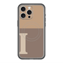 スリムプロテクションプレミアムケース with MagSafe［ オリジナル - initial two tone - I brown ］