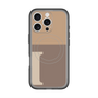 スリムプロテクションプレミアムケース with MagSafe［ オリジナル - initial two tone - I brown ］