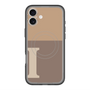 スリムプロテクションプレミアムケース with MagSafe［ オリジナル - initial two tone - I brown ］