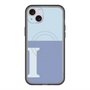 スリムプロテクションプレミアムケース with MagSafe［ オリジナル - initial two tone - I blue ］