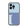 スリムプロテクションプレミアムケース with MagSafe［ オリジナル - initial two tone - I blue ］