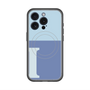 スリムプロテクションプレミアムケース with MagSafe［ オリジナル - initial two tone - I blue ］