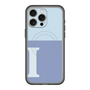 スリムプロテクションプレミアムケース with MagSafe［ オリジナル - initial two tone - I blue ］