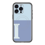 スリムプロテクションプレミアムケース with MagSafe［ オリジナル - initial two tone - I blue ］