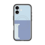 スリムプロテクションプレミアムケース with MagSafe［ オリジナル - initial two tone - I blue ］