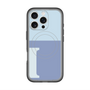 スリムプロテクションプレミアムケース with MagSafe［ オリジナル - initial two tone - I blue ］