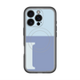 スリムプロテクションプレミアムケース with MagSafe［ オリジナル - initial two tone - I blue ］