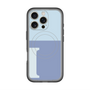 スリムプロテクションプレミアムケース with MagSafe［ オリジナル - initial two tone - I blue ］