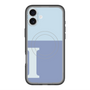 スリムプロテクションプレミアムケース with MagSafe［ オリジナル - initial two tone - I blue ］