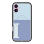 スリムプロテクションプレミアムケース with MagSafe［ オリジナル - initial two tone - I blue ］