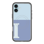 スリムプロテクションプレミアムケース with MagSafe［ オリジナル - initial two tone - I blue ］