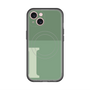 スリムプロテクションプレミアムケース with MagSafe［ オリジナル - initial two tone - I green ］