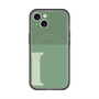 スリムプロテクションプレミアムケース with MagSafe［ オリジナル - initial two tone - I green ］