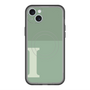 スリムプロテクションプレミアムケース with MagSafe［ オリジナル - initial two tone - I green ］