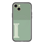 スリムプロテクションプレミアムケース with MagSafe［ オリジナル - initial two tone - I green ］