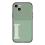 スリムプロテクションプレミアムケース with MagSafe［ オリジナル - initial two tone - I green ］