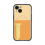 スリムプロテクションプレミアムケース with MagSafe［ オリジナル - initial two tone - J orange ］
