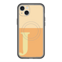 スリムプロテクションプレミアムケース with MagSafe［ オリジナル - initial two tone - J orange ］