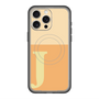 スリムプロテクションプレミアムケース with MagSafe［ オリジナル - initial two tone - J orange ］