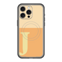 スリムプロテクションプレミアムケース with MagSafe［ オリジナル - initial two tone - J orange ］