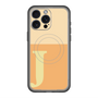 スリムプロテクションプレミアムケース with MagSafe［ オリジナル - initial two tone - J orange ］