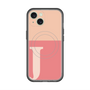 スリムプロテクションプレミアムケース with MagSafe［ オリジナル - initial two tone - J pink ］