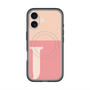 スリムプロテクションプレミアムケース with MagSafe［ オリジナル - initial two tone - J pink ］