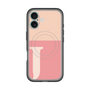 スリムプロテクションプレミアムケース with MagSafe［ オリジナル - initial two tone - J pink ］