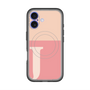 スリムプロテクションプレミアムケース with MagSafe［ オリジナル - initial two tone - J pink ］