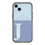 スリムプロテクションプレミアムケース with MagSafe［ オリジナル - initial two tone - J blue ］