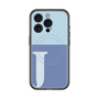 スリムプロテクションプレミアムケース with MagSafe［ オリジナル - initial two tone - J blue ］