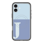 スリムプロテクションプレミアムケース with MagSafe［ オリジナル - initial two tone - J blue ］