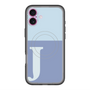 スリムプロテクションプレミアムケース with MagSafe［ オリジナル - initial two tone - J blue ］
