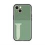スリムプロテクションプレミアムケース with MagSafe［ オリジナル - initial two tone - J green ］