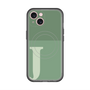 スリムプロテクションプレミアムケース with MagSafe［ オリジナル - initial two tone - J green ］