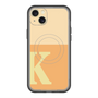 スリムプロテクションプレミアムケース with MagSafe［ オリジナル - initial two tone - K orange ］
