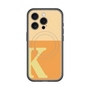 スリムプロテクションプレミアムケース with MagSafe［ オリジナル - initial two tone - K orange ］