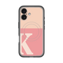 スリムプロテクションプレミアムケース with MagSafe［ オリジナル - initial two tone - K pink ］