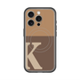 スリムプロテクションプレミアムケース with MagSafe［ オリジナル - initial two tone - K brown ］