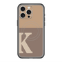 スリムプロテクションプレミアムケース with MagSafe［ オリジナル - initial two tone - K brown ］
