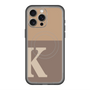 スリムプロテクションプレミアムケース with MagSafe［ オリジナル - initial two tone - K brown ］