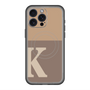 スリムプロテクションプレミアムケース with MagSafe［ オリジナル - initial two tone - K brown ］