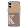 スリムプロテクションプレミアムケース with MagSafe［ オリジナル - initial two tone - K brown ］