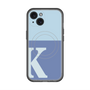 スリムプロテクションプレミアムケース with MagSafe［ オリジナル - initial two tone - K blue ］