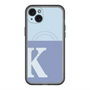 スリムプロテクションプレミアムケース with MagSafe［ オリジナル - initial two tone - K blue ］