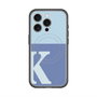 スリムプロテクションプレミアムケース with MagSafe［ オリジナル - initial two tone - K blue ］